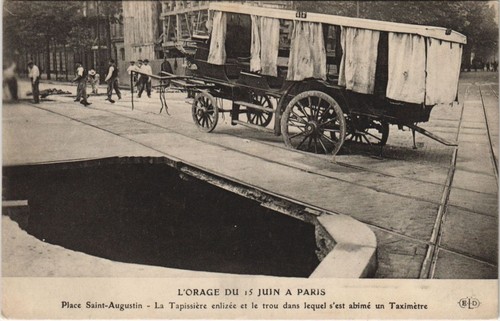Cpa orage juin - 15, paris