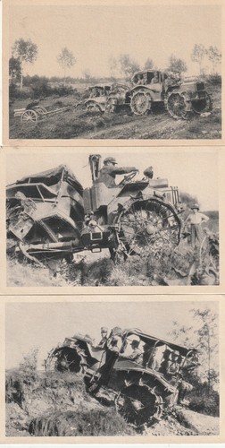 Lot trois cartes postales - de,