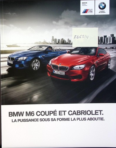 Ed6514 brochure bmw coupé - m6,