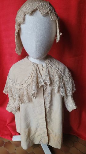 Manteau cape bonnet tissus - cape,