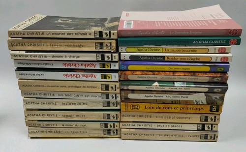 Lot livres romans agatha - lot,