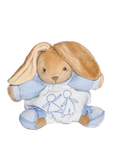 Doudou lapin blanc bleu kaloo - doudou,