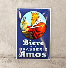 Plaque émaillée BIERE