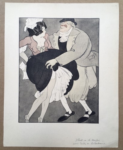 Erotic art deco illustration - erotic,