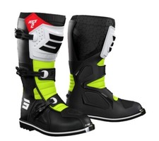 Botte Moto Cross Enduro SHOT Race 2 Rouge Blanc Jaune Off Road Quad Motard