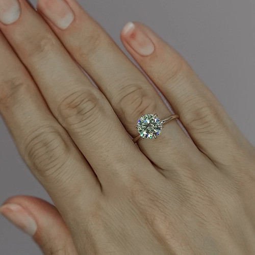 Bague diamant taille ronde - bague,