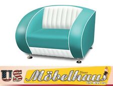 Sofa Designer Bel Air Turquoise SF-01CB Retro Années 50