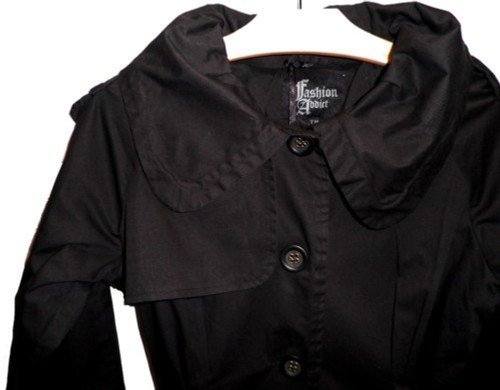 Manteau fashion addict noir - manteau,