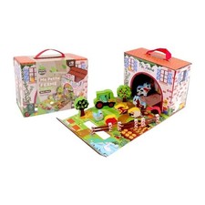 Maison de Jeu Ferme - PLANeTE BOIS - FSC - 12 Pieces - Jeu Enfant - Des 18 Mois