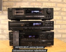 DENON HI-FI stereo components w/ remote SERVICED Fully Functional 