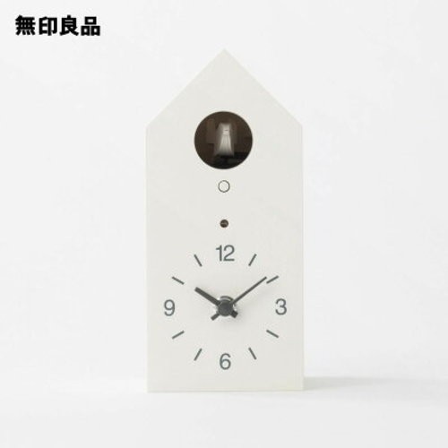 Horloge coucou blanche muji - coucou,