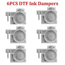 6pcs Ink Dampers Ink Bags Ink Sac for ACHI A3 DTF Printers White