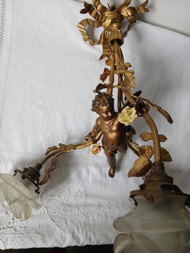 Lustre bronze chérubin - bronze,