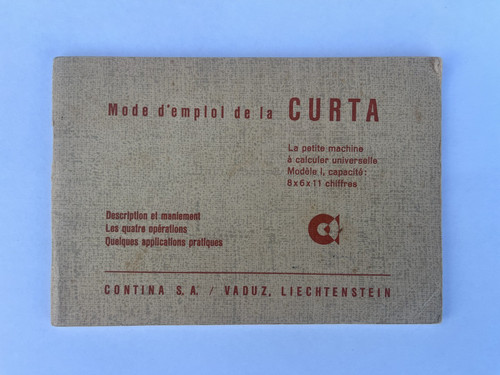 Genuine curta calculator - curta,