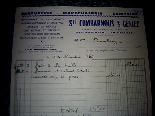 Facture serrurerie - facture,
