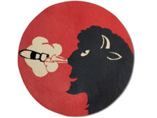 Leather patch -332° Bombing Squadron 1943 - 125mm aviator jacket?4a.