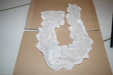 ANTIQUE JABOT COLLAR 3/6 month DOLL / BABY / REBORN good condition #1