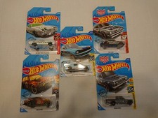 Hot Wheels Lot (5)-King Kuda,Mazda Repu,Mustang Fastback,Ford Torino,Time Attaxi