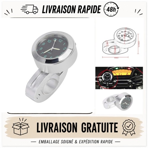 Montre guidon moto 25 mm - de,
