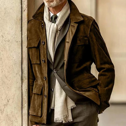 Veste cuir vert - en, field