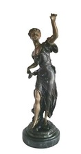 Emile Bruchon Bronze Statuette On Marble Based - Signed -