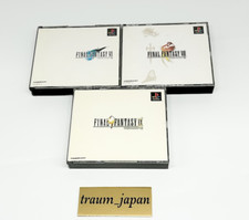 FINAL FANTASY 7 8 9 VII VIII IX FF Lot 3 Set Sony PS1 Playstation1 Japan Ver.