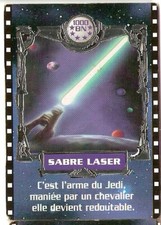 FRANCE Star Wars Biscuiterie Nataise (BN) SABRE LASER trading card (1996)