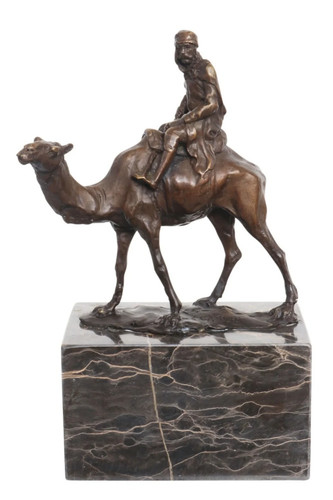 Sculpture chameau cavalier - chameau,