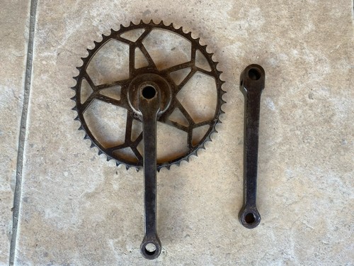Pedalier acier velo ancien - velo, 46