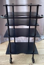 VINTAGE STORAGE CABINET - WI-FI - CASTORS - DESIGN 60/70 - LACQUERED WOOD AND METAL