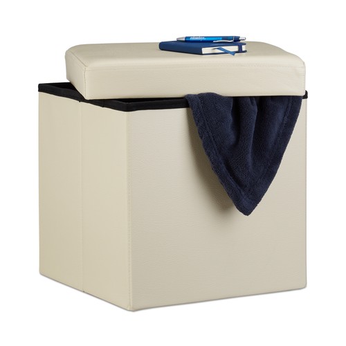 Tabouret pliant pouf pliable - pouf,