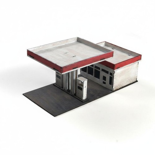 Maquette station service en - maquette, station-service