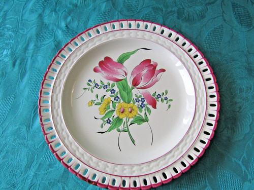 Assiette ajouré faïence - assiette,