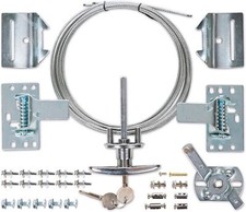 Universal Garage Door Lock Kit w/ Spring Latch and Keyed Handle -Full Kit US