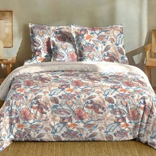 Parure de lit réversible 220x240 cm + 2 taies Coton 57 fils Ailleurs