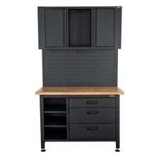 Armoire de garage avec établi