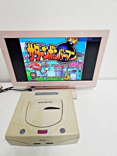Sega saturn console white 473 - sega,