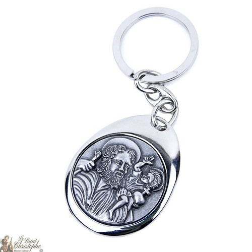 Porte cle saint christophe - saint,