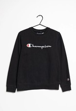 Champion Pull À Col Essentials Sport Logo Original Noir Taille M Hommes