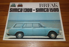 Catalogue SIMCA 1300 / 1500