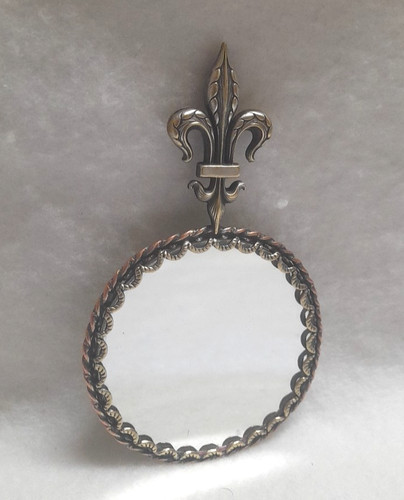 Petit miroir main double - miroir, a