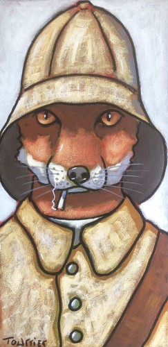 Tableau portrait renard - tableau,