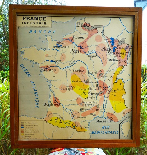 Ancienne carte géographie - ancienne,