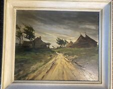 Suzanne Demarest (1900-1985) - Huile sur toile - Signée - Paysage La meule - XX