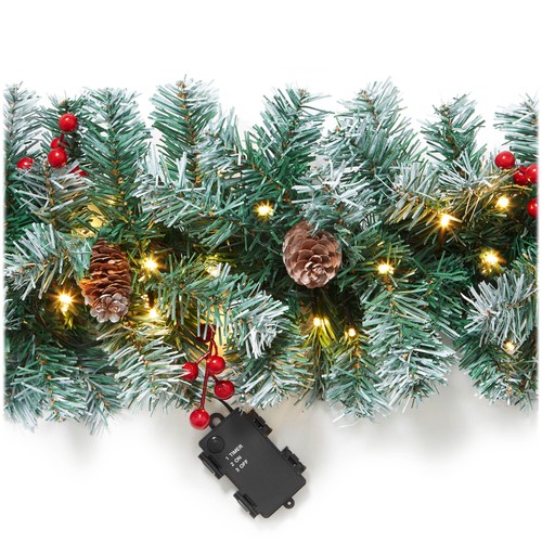 9ft pre lit artificial - pre-lit,