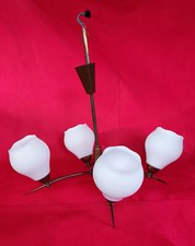 Lustre 4 branches en laiton