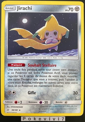 Carte pokemon jirachi 181 - jirachi, 99/181