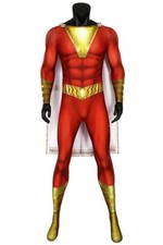 Shazam Billy Batson capitaine Marvel Costume de Cosplay body zentai serré