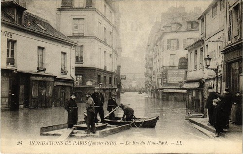 Cpa paris rue haut pave - la,