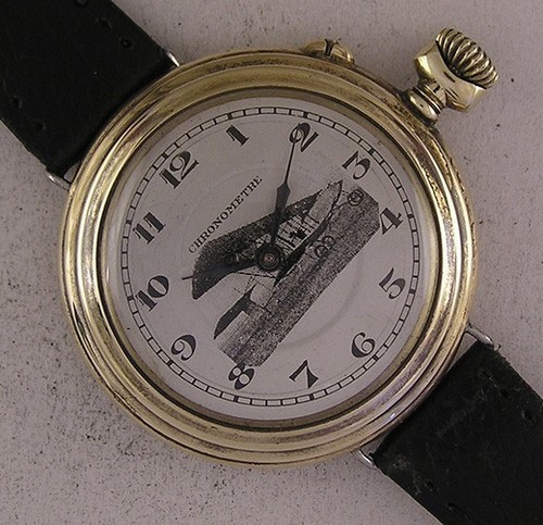 Vintage airplane pilot watch - vintage,